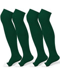 Over the Knee Baseball Socks - Dark Green, Medium - 2 Pairs