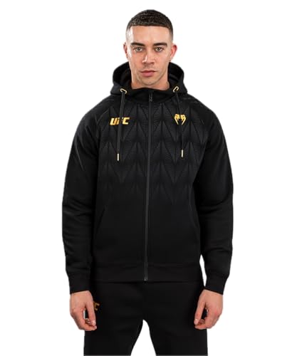 Men's UFC Zenith Replica Hoodie Black Gold Medium - Performance Fan Gear