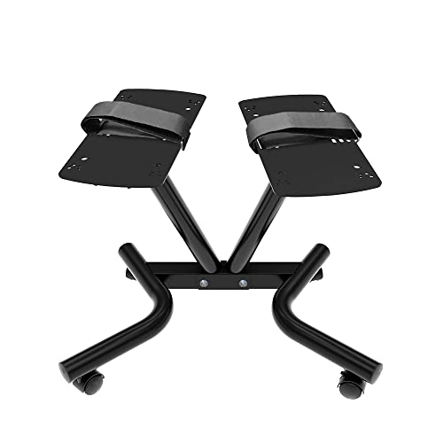 ATIVAFIT Adjustable Dumbbell Stand with Black Finish - Space-Saving Home Gym Rack