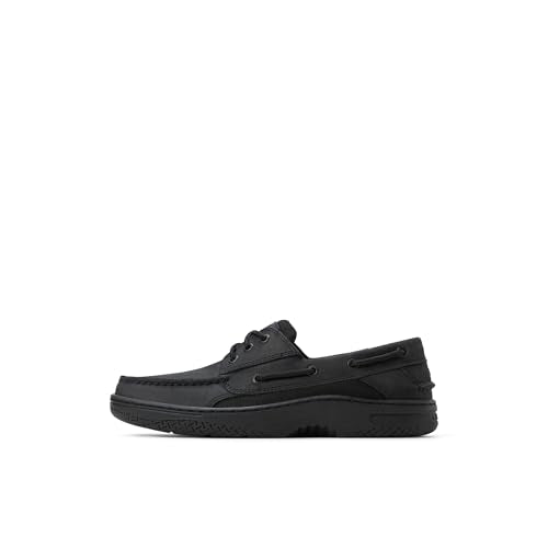 Sperry Men's Billfish 3-Eye Leather Boat Shoes - Size 10.5 Black
