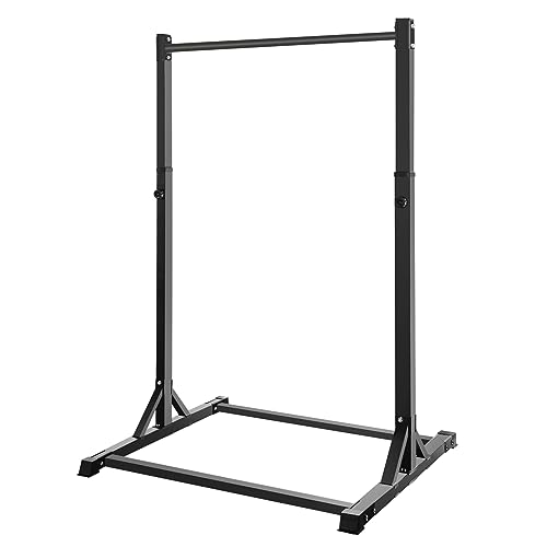 Black Power Tower Pull Up Station for Home Gym - Heavy Duty, 330LBS Capacity