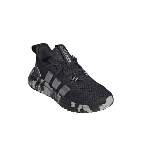 adidas Kids' Kaptir 4.0 Sneakers 2.5 Big Kid Black Grey Metallic Shoes