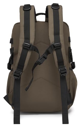 30L Waterproof Tactical Backpack with Molle System - Coffee Variation