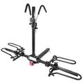 MaxxHaul 2-Bike Platform Hitch Rack for SUV, Van & Truck – Adjustable Tire Cradles