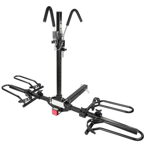 MaxxHaul 2-Bike Platform Hitch Rack for SUV, Van & Truck – Adjustable Tire Cradles