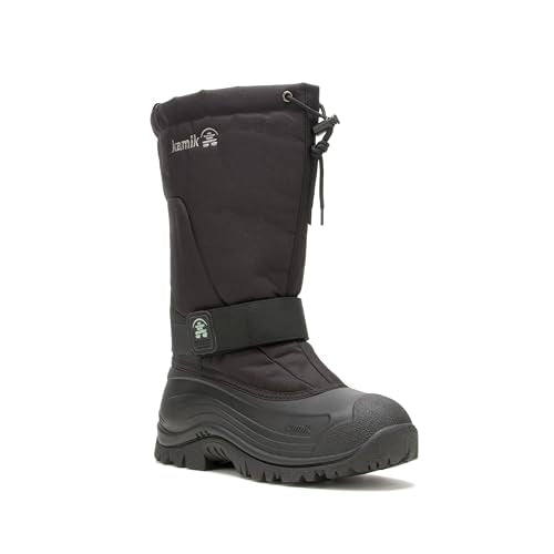 Kamik Greenbay 4 Men's Waterproof Winter Snow Boots - Black, Size 9