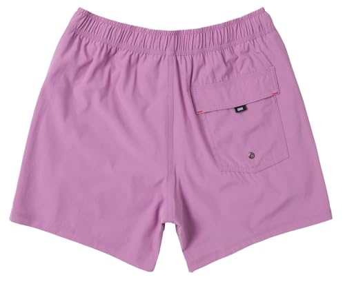 Men's Swim Trunks - Oh Buoy 2-in-1 Stretch Lined 5" Water Short with Cooling Liner - Dusty Lavender, Medium