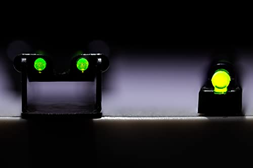 HIVIZ Tombuster II Fiber Optic Sight, Green and Orange