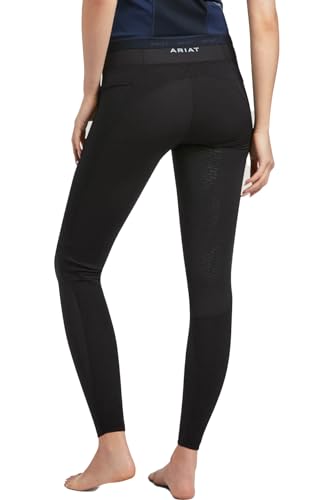 Ariat Women's Ascent Half Grip Tight - Small Black | Equestrian Activewear
