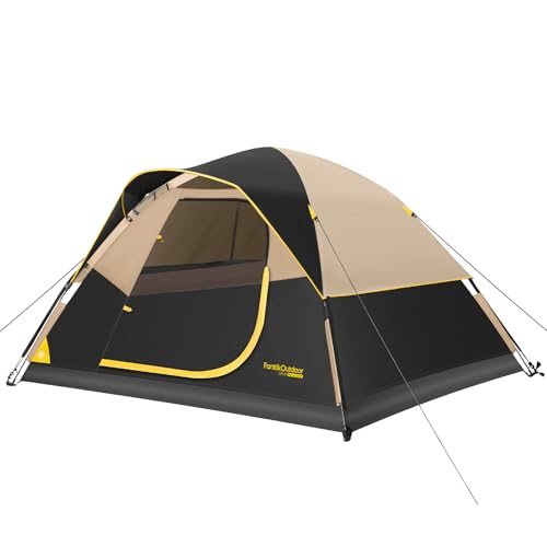FanttikOutdoor Zeta C2/3/4 Camping Tent 9x7ft, 2/3/4 Person Instant Dome Tent Waterproof