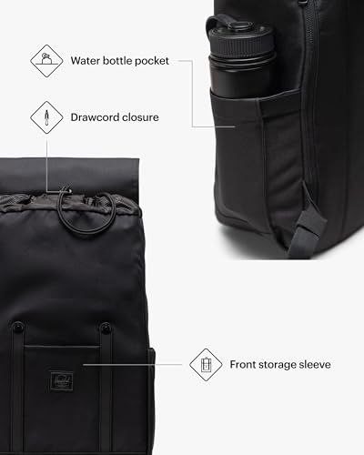 Herschel Retreat™ Backpack Black Tonal / Standard 23L - Recycled Polyester