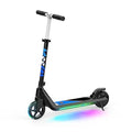 LINGTENG Black Electric Kids Scooter for Ages 6-9 with Flash Wheel & Adjustable Speed