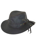 X-Large Brown Waterproof UPF 50 Cotton Oilskin Hat - Women's River Guide