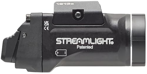 Rechargeable Gun Light with Ambidextrous Switch - Fits 1913 Short Rails - One Size