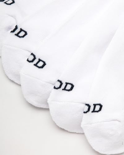 IZOD Men's 6-Pack Performance Cushioned Athletic Quarter Socks - White, 12.5 Size