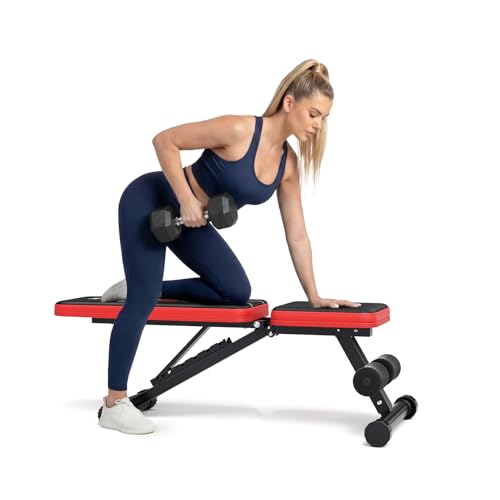 XL Adjustable Weight Bench for Home Gym - 660lb Capacity, Foldable & Multi-Functional