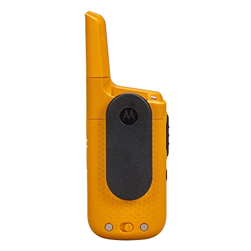 Motorola Solutions T380 Two-Way Radio 22 Channels, 25 Mile Range, Rechargeable, 2 Pack, Yellow