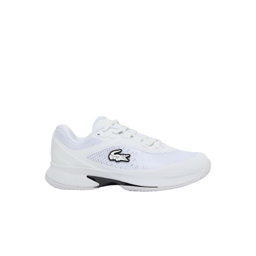 Lacoste Women's Tech Point Tennis Shoes 7.5 White/White - Comfortable Athletic Footwear