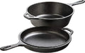 Lodge Cast Iron Combo Cooker 3.2 Quart Deep Pot & 10.25 Inch Skillet Lid