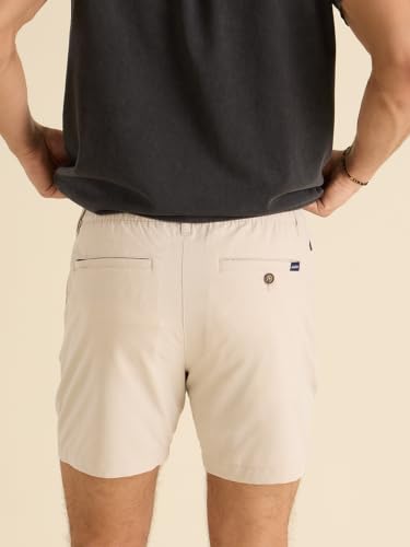 X-Small Water-Resistant Men’s Shorts - Khakinators Casual 6in Inseam Elastic Waist