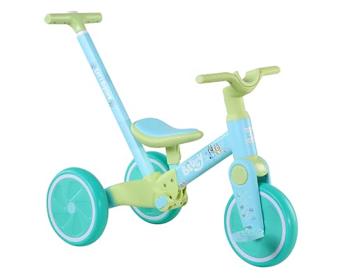 Bluey 3-in-1 Toddler Ride-On Trike & Balance Bike - Blue / Urban Variation