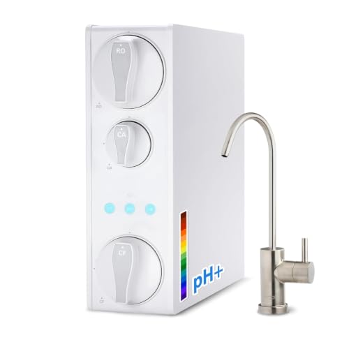iSpring RO500AK Alkaline Reverse Osmosis Water System with Brushed Nickel Faucet - 500 GPD, NSF Certified