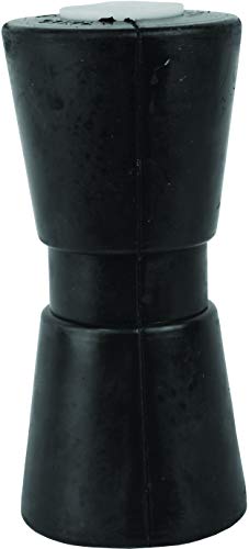 Heavy Duty Boat Trailer Roller - Rubber Shaft Keel, Black 12 Inch
