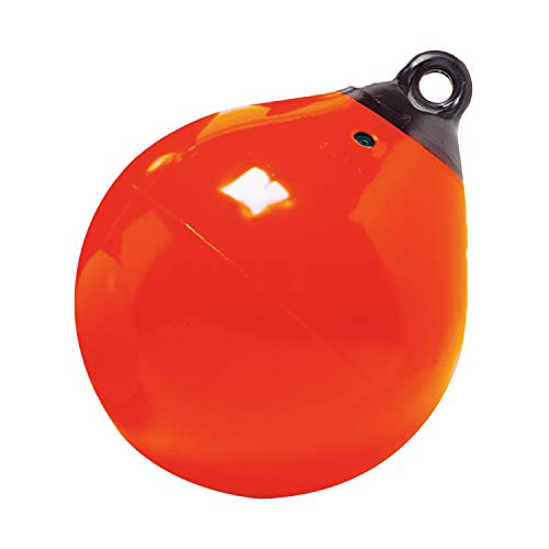 TaylorMade Tuff End Buoy - 15 Inch Orange Marine Fender for Heavy Duty Docking