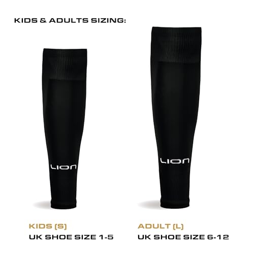 Kids Soccer Leg Sleeves - Pre-Cut Match Soccer Socks for Youth - Black