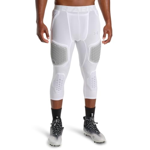 Under Armour Gameday Pro 7-Pad Football Compression Tights Medium White - Adult