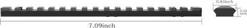 MK17 | 17-Slot Aluminum Mlok Picatinny Rail Mount - Includes T-Nuts, Screws & Hex Wrench