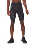 2XU Men’s Light Speed Compression Shorts Medium Black Reflective Running & Recovery