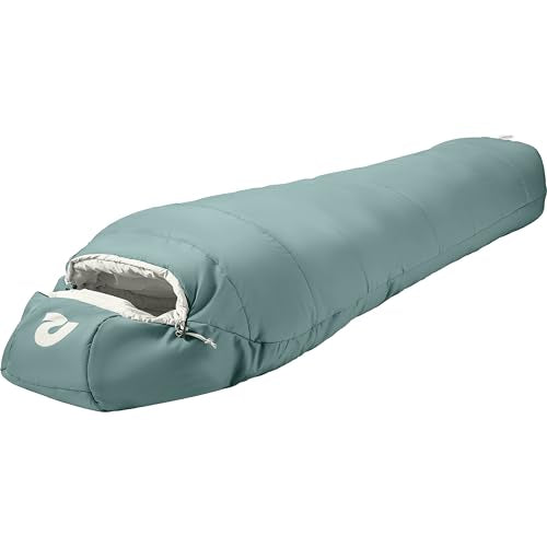 Dream Mummy Sleeping Bag - 5°F Cold Weather Camping & Travel Essential with Water-Resistant Shell & Synthetic Fill - Sprucestone / 5F Regular
