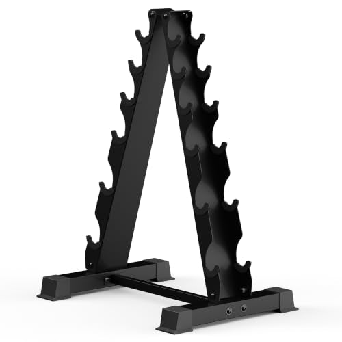 6th Floor JDGG 5/6 Tier A-Frame Dumbbell Rack Stand, 480LBS Capacity