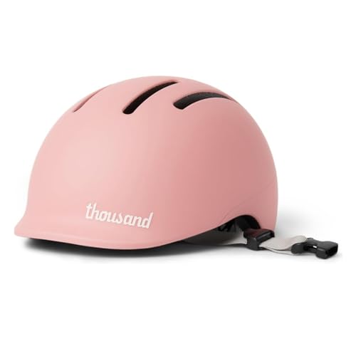 Thousand Kids Bike Helmet - Pink Power, Reflective Stickers & Magnetic Buckle