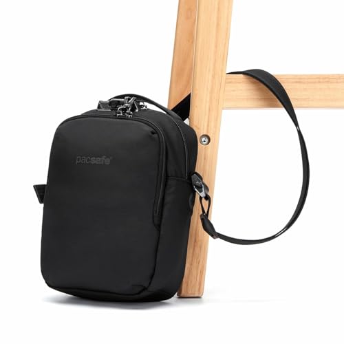 Pacsafe V Companion Crossbody Bag - One Size Jet Black RFID Lockable