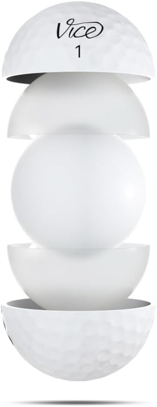 Vice Pro Golf Balls - High-Performance Distance & Control | Premium White Finish
