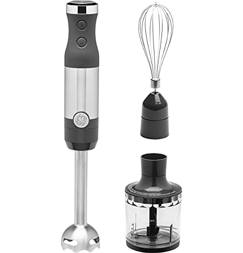 Immersion Blender with Accessories - Handheld 2-Speed Stick Blender for Smoothies & Baby Food - Includes Whisk & Blending Jar - 500W