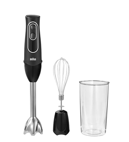 Braun MultiQuick 5 MQ505 Hand Blender with Beaker & Whisk, 350W, Dual Speed