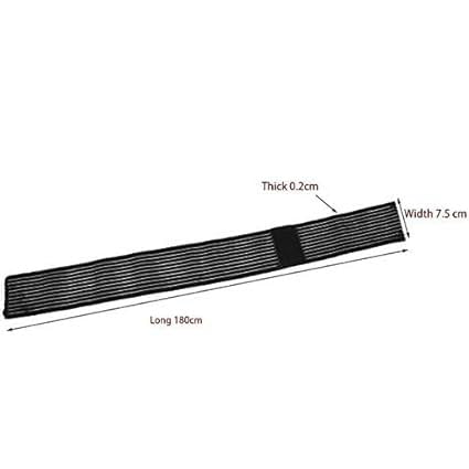 Skiennix Extra Long Elastic Knee Wrap - Compression Support Brace for Joint Pain Relief | Black, One Size