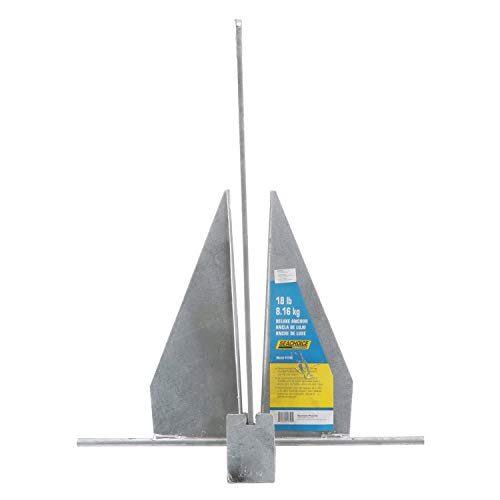 Seachoice Deluxe Galvanized Steel Anchor for Boats 31-35 Feet - Hot-Dipped