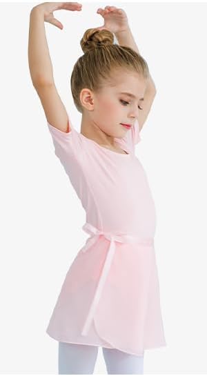 Stelle Ballet Leotard for Girls - Stylish Dance Dress Outfit with Skirt & Tights | Toddler to Big Kid Sizes