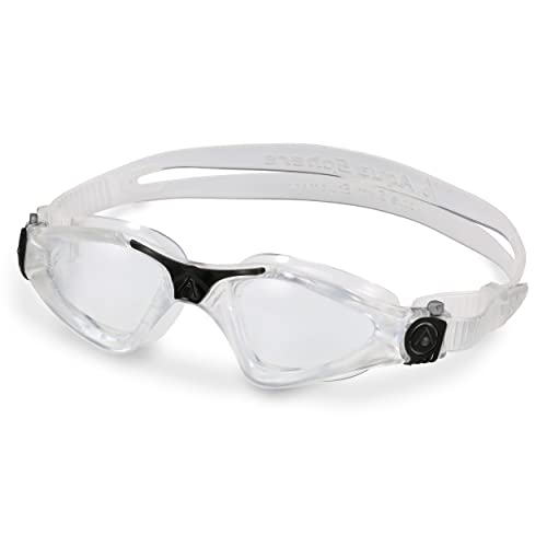Aqua Sphere Kayenne Adult Swim Goggles Transparent & Black - 180-Degree Wide Vision
