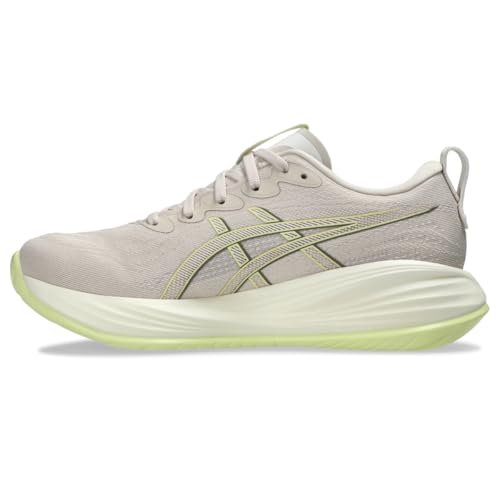 ASICS Women's Gel-Cumulus 27 Running Shoes - Wide Mineral Beige Huddle Yellow