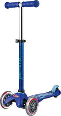 Micro Kickboard Mini 3-Wheel Toddler Scooter Blue - Adjustable, Supports 110 lbs
