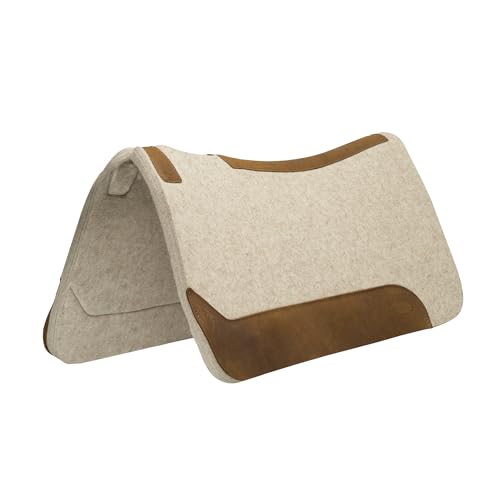 Western Saddle Pad Wool Blend Felt 30x30 Inches for Horses - Durable Comfort