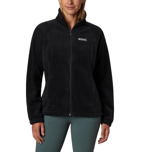 Columbia Women's Plus-Size Benton Springs Full Zip Fleece Jacket - Small, Black