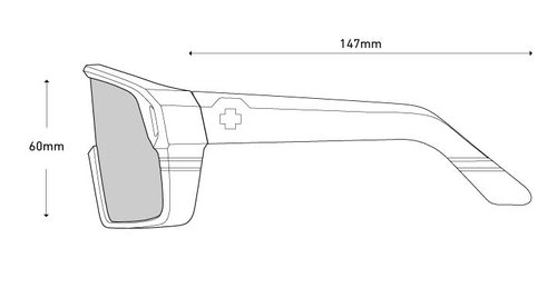 Spy Optic Monolith, Cylindrical Shield Sunglasses, Color and Contrast Enhancing Lenses, Matte Teal - Happy Gray Green Dark Blue Spectra Mirror Lenses