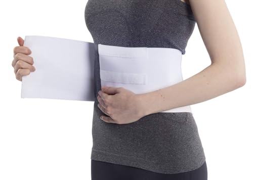 NYOrtho Tapered Abdominal Binder - Firm Compression Support Wrap - 24-30 Inch - Breathable Post Surgery or Injury, Contoured Fit - Made in USA