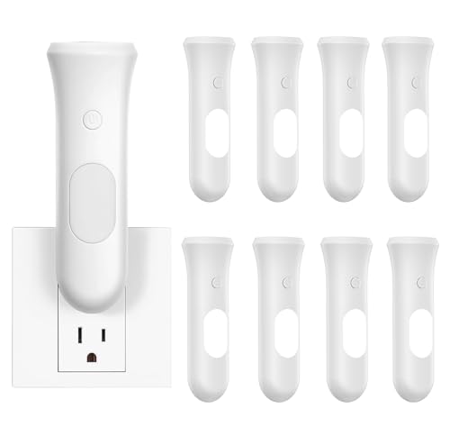White ROSSEX 4-in-1 Emergency Power Failure Light 9 Pack Rechargeable LED Flashlights
